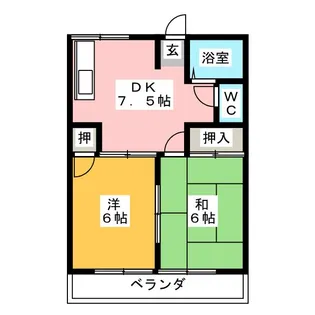 ル・マン柳原【1階】の間取り