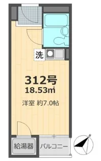シャルマン文京千駄木【3階】の間取り