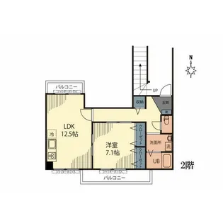 エム ティー 3【2階】の間取り