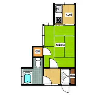 光和荘【1階】の間取り