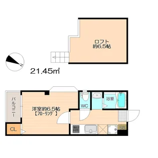 レガリータ天神III【4階】の間取り
