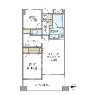ヒルクレスト妙蓮寺【5階】の間取り