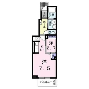 シャムロック春日I【1階】の間取り
