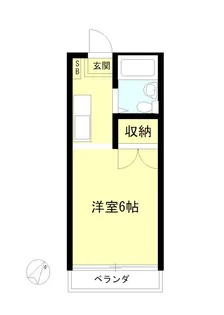 コーポサカエ2【1階】の間取り