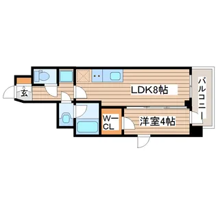 グランカーサ一番町【11階】の間取り