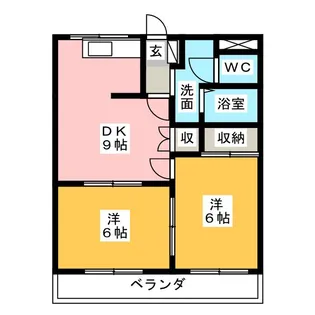クレストール【2階】の間取り