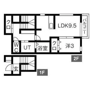 ジョイアカーザ【2階】の間取り