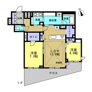 サウザン ド ドリーム ハウス【1階】の間取り