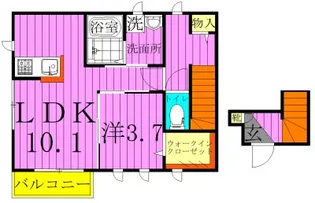 パーシモン【2階】の間取り