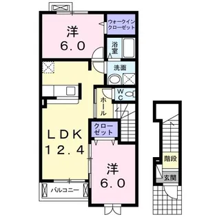 グラン・モンターニュI【2階】の間取り
