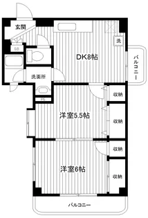 グランディ・シンヤ【4階】の間取り