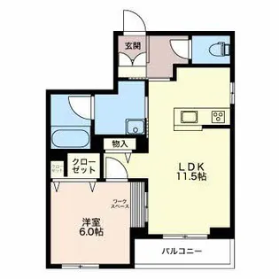 シャーメゾンエム【1階】の間取り