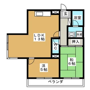 ヴィラオアシス【2階】の間取り