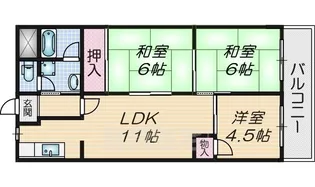 第二やまだハイム【4階】の間取り