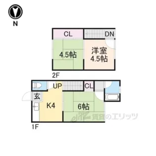 ヒロタマンション西【1階】の間取り