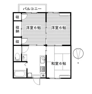 すずかけハイツ(倉庫)【1階】の間取り