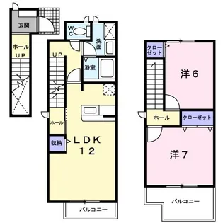 プリュジュール【2階】の間取り
