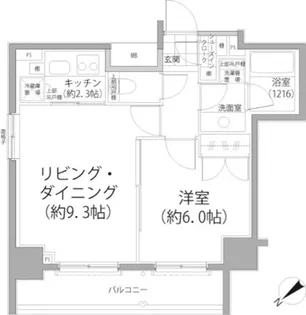 パークハビオ東向島【1階】の間取り