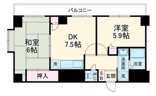 ホーメストハイツ大通り公園【10階】の間取り