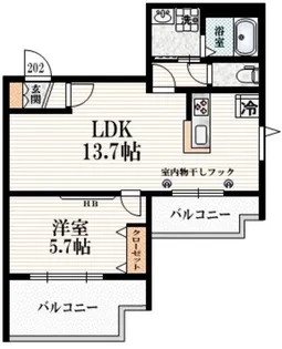 サニーコート目白【2階】の間取り