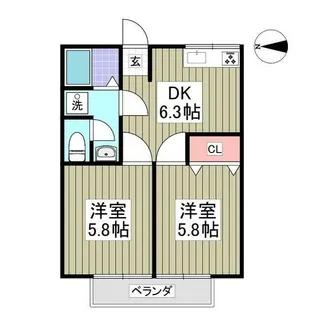 セブンハウス【1階】の間取り
