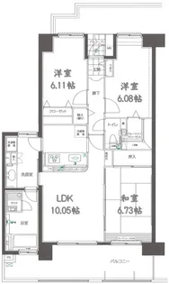 ベルドゥムール川口東【11階】の間取り