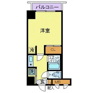 Renato広瀬通【6階】の間取り
