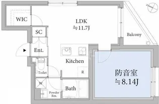 ASTILEstudio王子【2階】の間取り