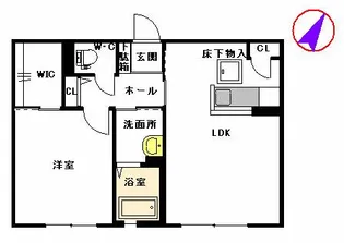 シャーメゾンヴィブレ A棟【1階】の間取り