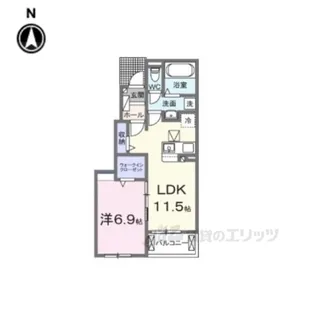 カーサセレノ【1階】の間取り