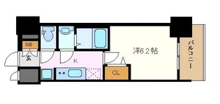 プレサンス新栄ユリシス【6階】の間取り