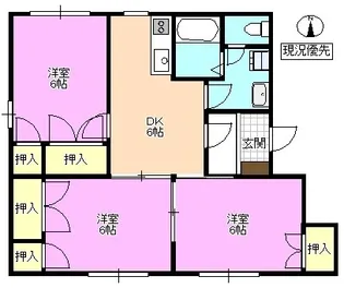 フレグランス広丘B【1階】の間取り