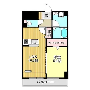 デル・スール【4階】の間取り
