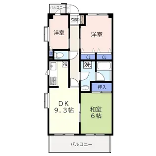 アムールふじみ野【4階】の間取り