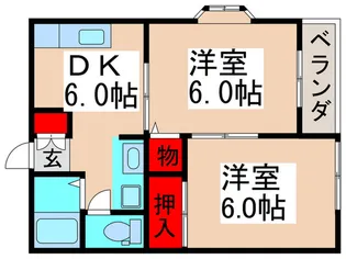 グリ-ンコ-ポ板橋【2階】の間取り