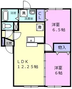 エルレガーデン I【2階】の間取り