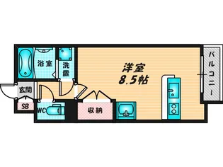 レオネクストNAKAJIMA【2階】の間取り