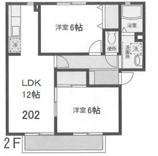ハイツタチバナ A【2階】の間取り