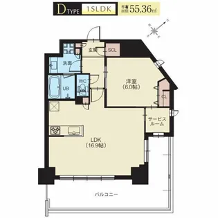 スプランディッド新横浜【7階】の間取り