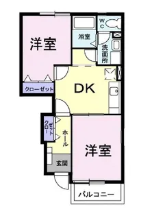 プラムハウスII【1階】の間取り