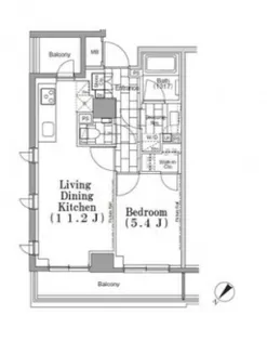 ONE ROOF FLAT TSUKISHIMAワンルーフフラット月島【3階】の間取り