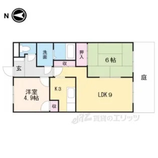 グリーンヒルズ幸陽【2階】の間取り