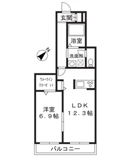 アリエッタ【1階】の間取り
