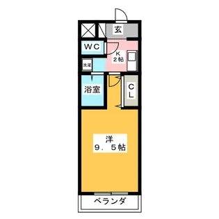 A・City中島西【5階】の間取り