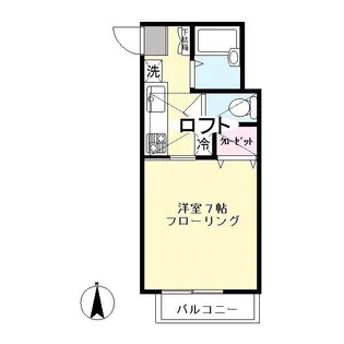 ラ・シャンス生田【1階】の間取り
