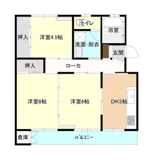 北原アパート【3階】の間取り
