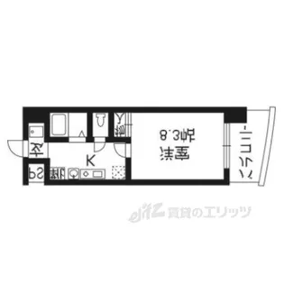CASAVERDE高辻【8階】の間取り