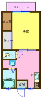 メゾンU【2階】の間取り