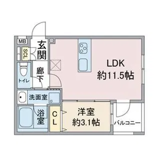 LIBRE ONE【2階】の間取り