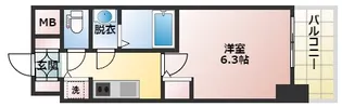 S-RESIDENCE江坂Eminence【13階】の間取り